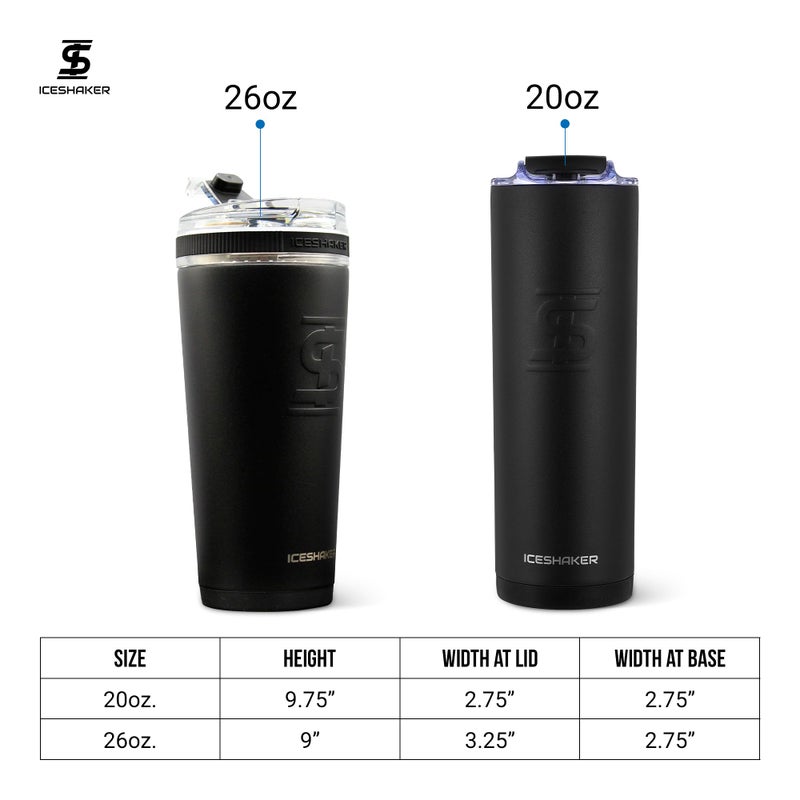Ice Shaker Insulated Stainless Steel Tumbler | 20 oz, White | 30+ Hours Cold & 12+ Hours Hot | Removable Straw and Drink Spout | Odor-Free Tumbler Cup Water, Coffee, Tea, Smoothies, Cocktails - Image 5